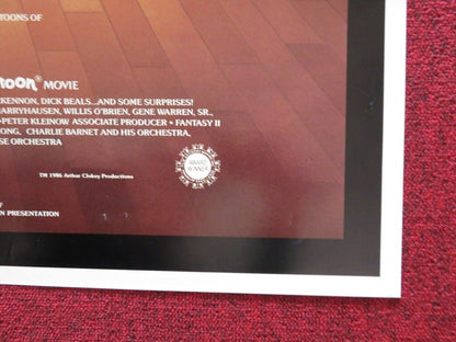 THE PUPPETOON MOVIE FOLDED US ONE SHEET POSTER GEORGE PAL PAUL FREES 1987 Movie posters