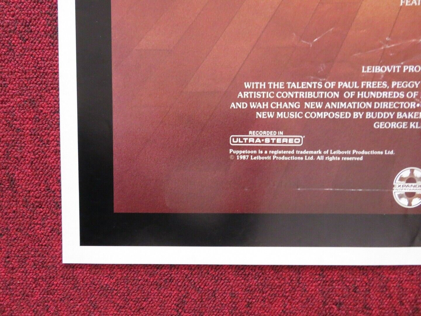 THE PUPPETOON MOVIE FOLDED US ONE SHEET POSTER GEORGE PAL PAUL FREES 1987 Movie posters