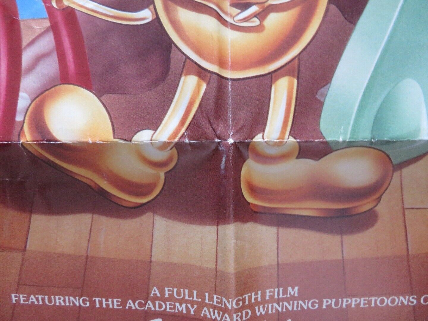 THE PUPPETOON MOVIE FOLDED US ONE SHEET POSTER GEORGE PAL PAUL FREES 1987 Movie posters