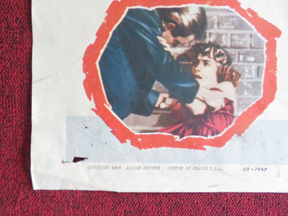 THE PURPLE GANG FOLDED US ONE SHEET POSTER BARRY SULLIVAN ROBERT BLAKE 1959 Rendezvous Cinema Movie posters