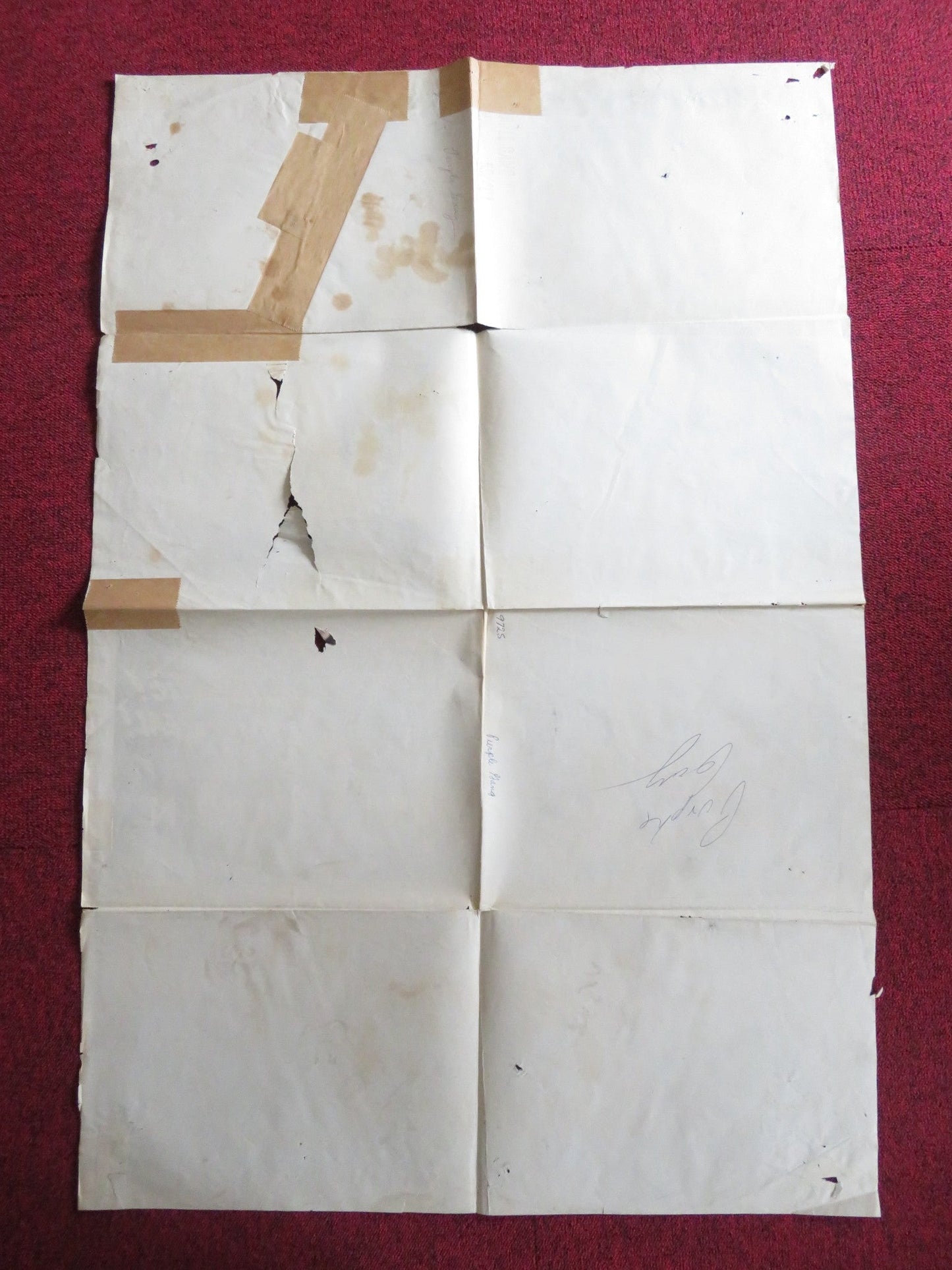 THE PURPLE GANG FOLDED US ONE SHEET POSTER BARRY SULLIVAN ROBERT BLAKE 1959 Rendezvous Cinema Movie posters