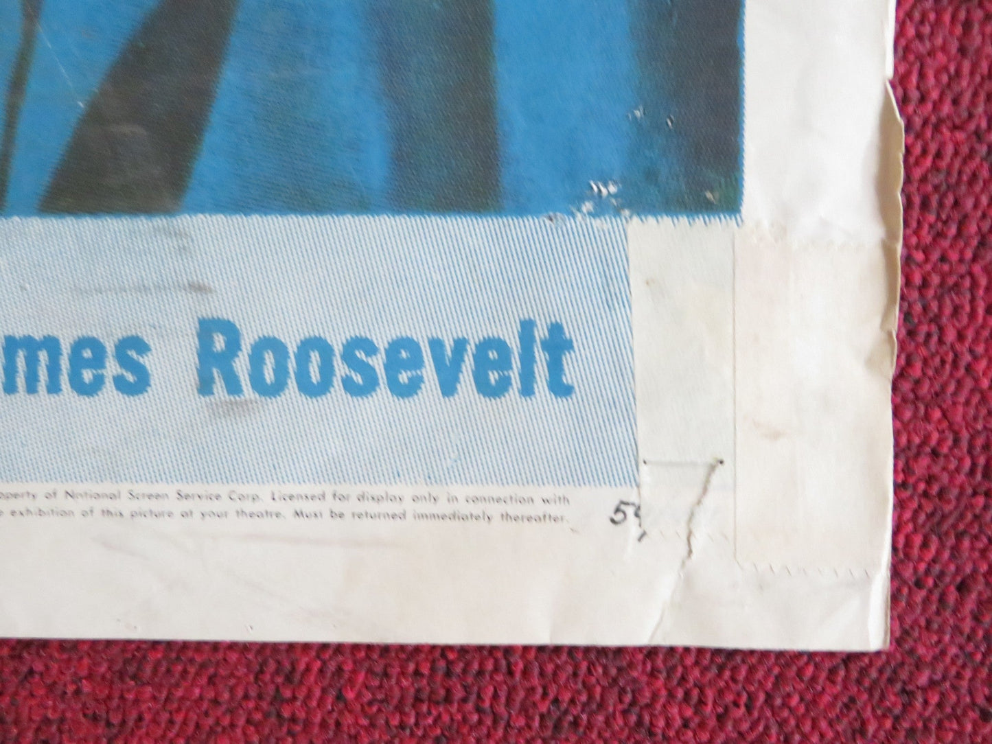 THE PURPLE GANG FOLDED US ONE SHEET POSTER BARRY SULLIVAN ROBERT BLAKE 1959 Rendezvous Cinema Movie posters