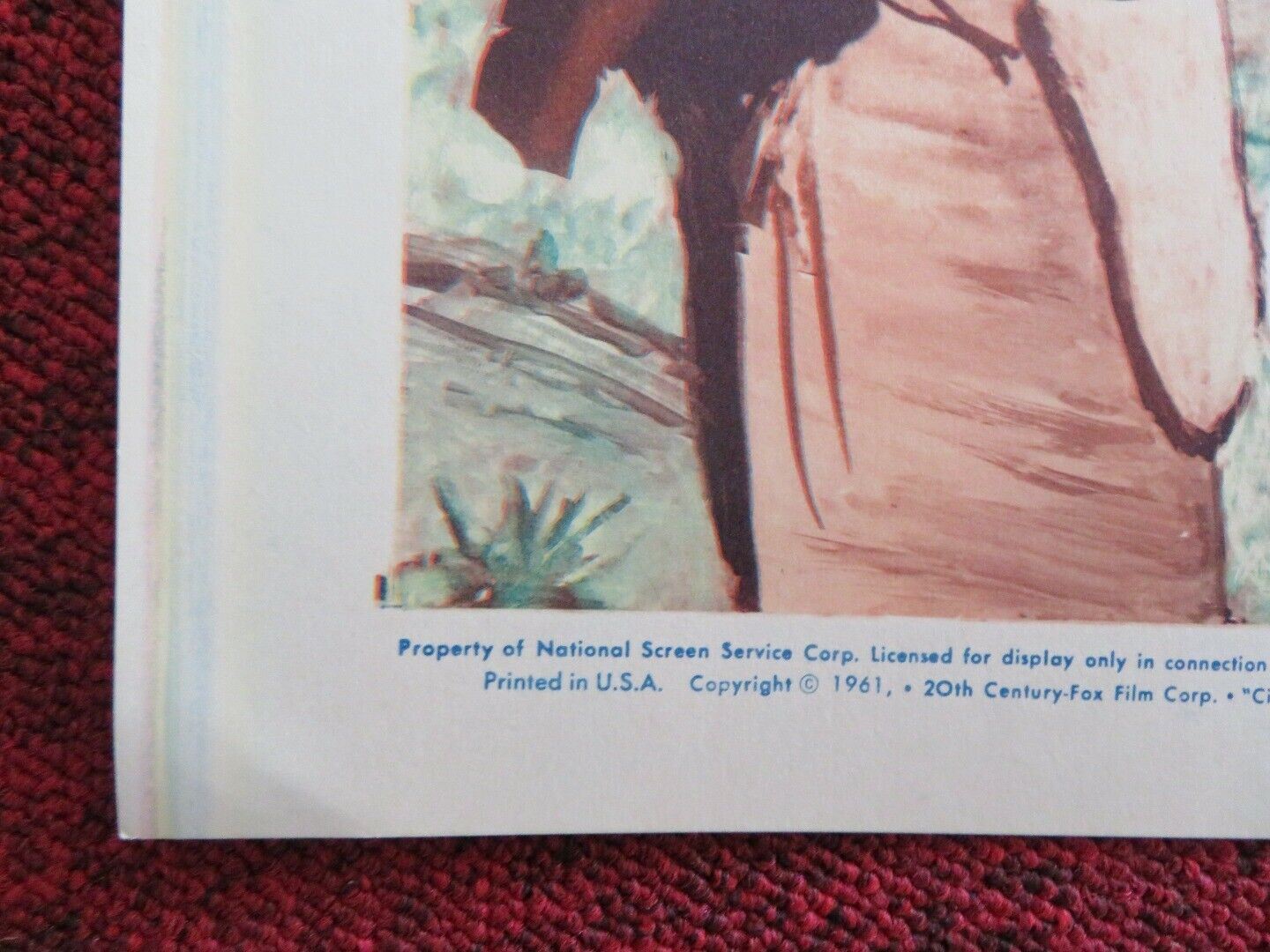 THE PURPLE HILLS US HALF SHEET (22"x 28") POSTER GENE NELSON JOANNA BARNES 1961 Movie posters