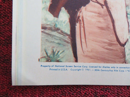 THE PURPLE HILLS US HALF SHEET (22"x 28") POSTER GENE NELSON JOANNA BARNES 1961 Movie posters