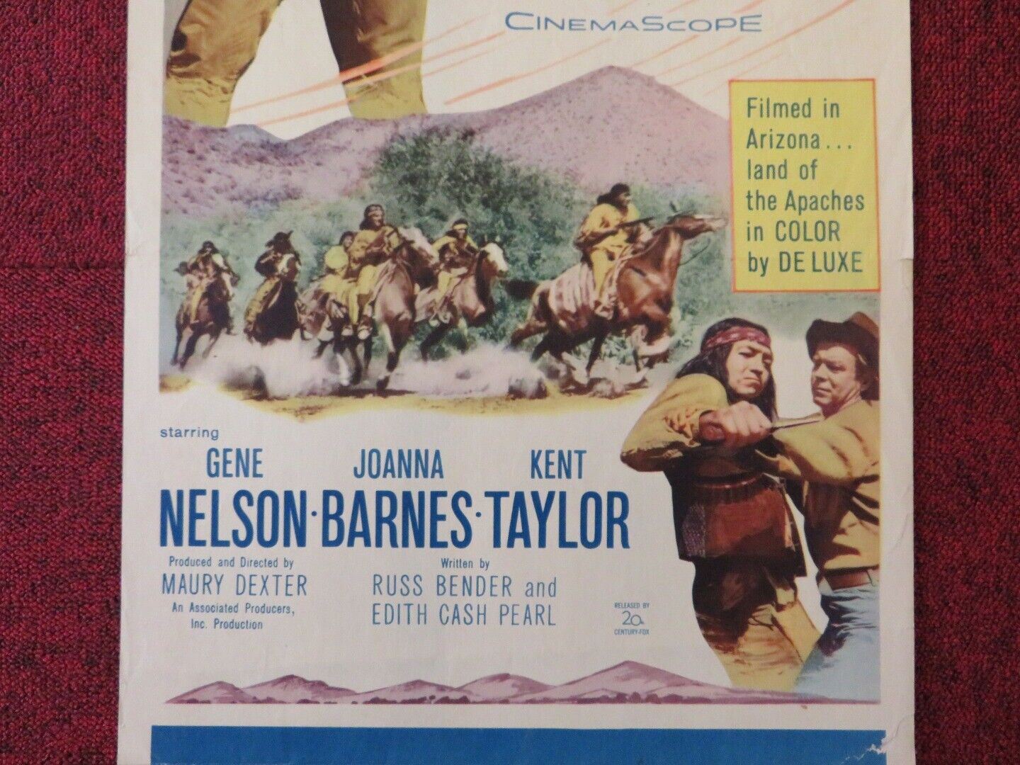 THE PURPLE HILLS US INSERT (14"x 36") POSTER GENE NELSON JOANNA BARNES 1961 Movie posters
