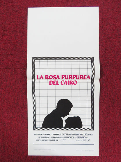 THE PURPLE ROSE OF CAIRO ITALIAN LOCANDINA POSTER MIA FARROW JEFF DANIELS 1985 Rendezvous Cinema Movie posters