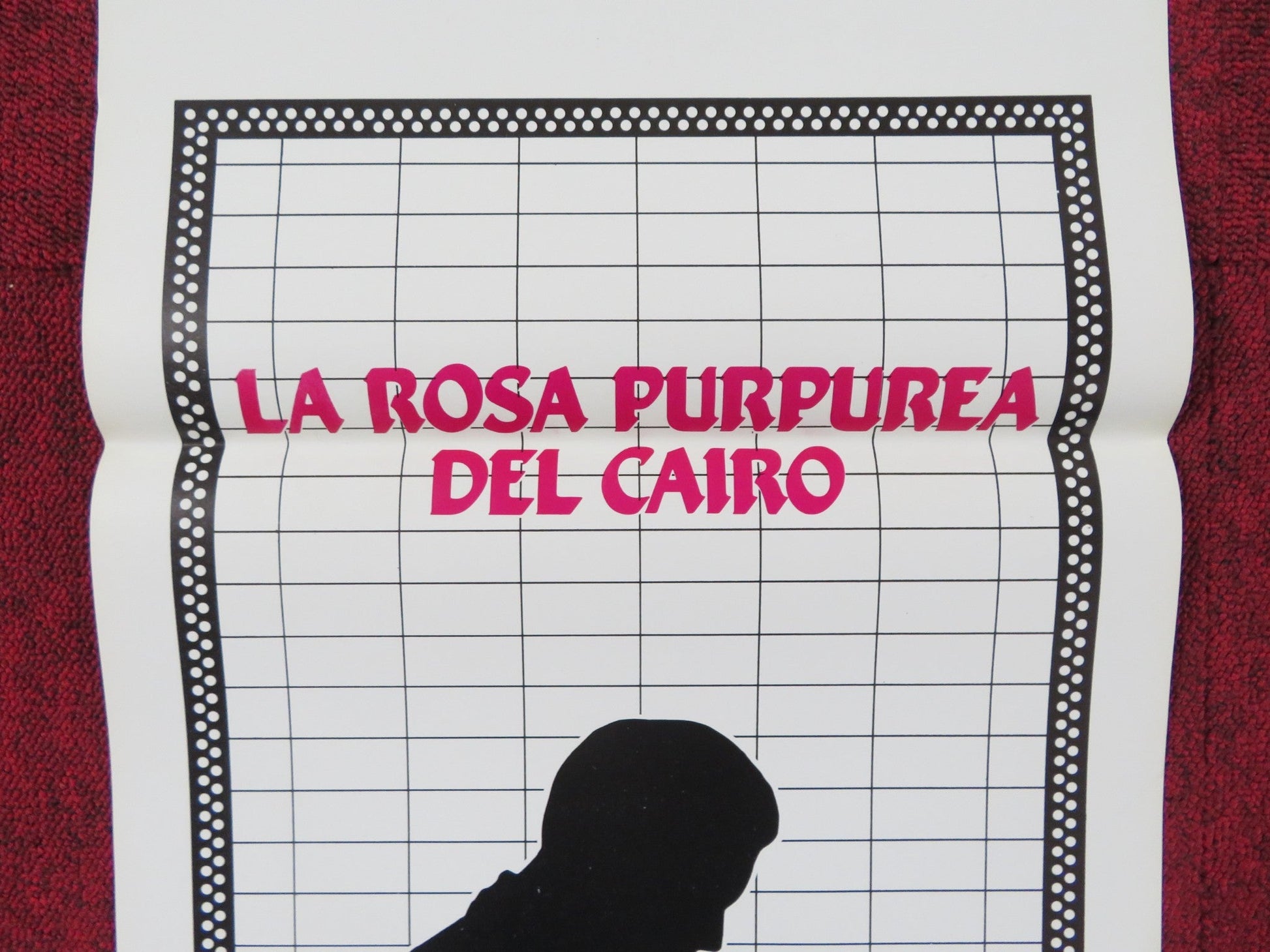 THE PURPLE ROSE OF CAIRO ITALIAN LOCANDINA POSTER MIA FARROW JEFF DANIELS 1985 Rendezvous Cinema Movie posters