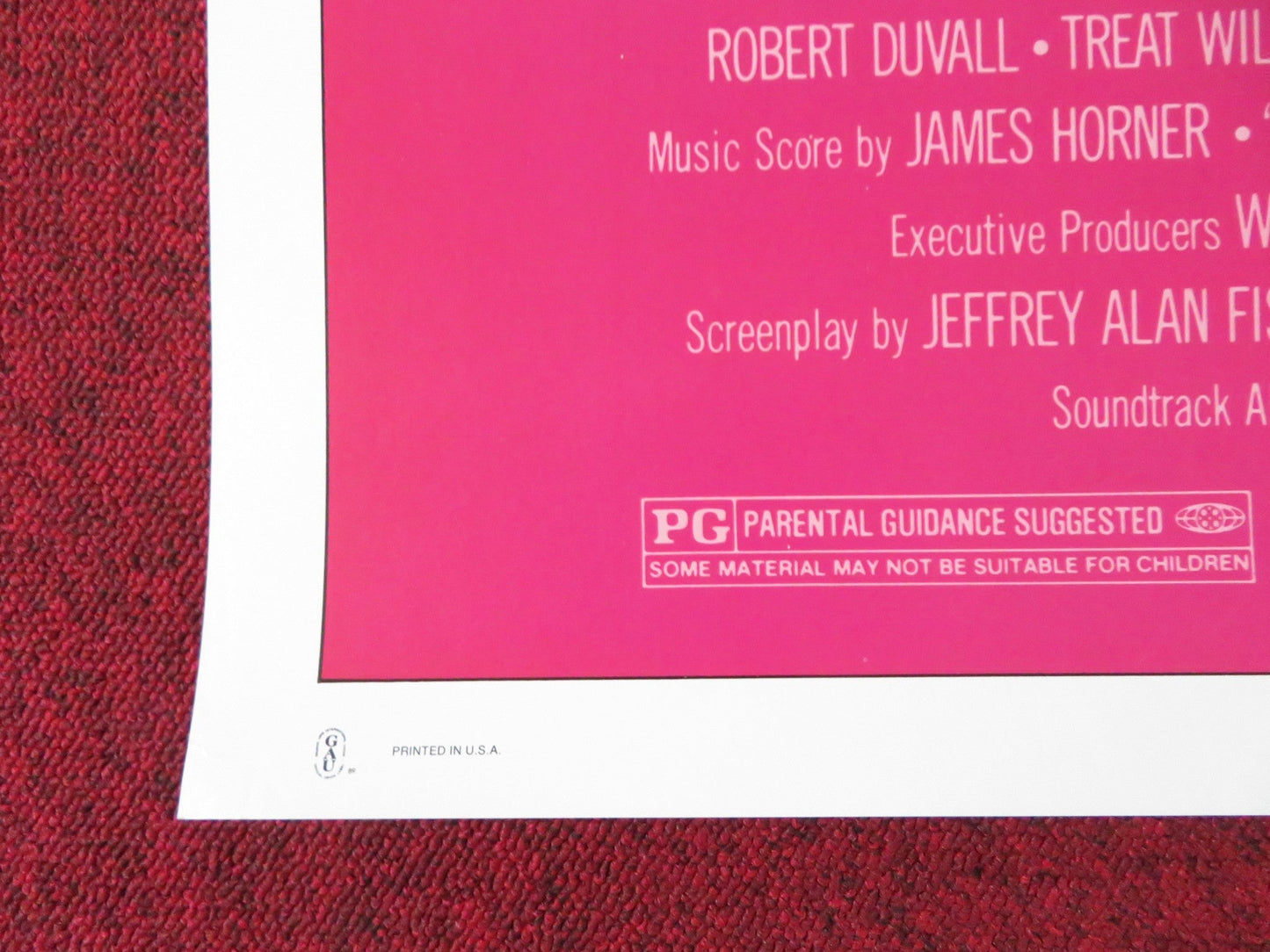 THE PURSUIT OF D. B. COOPER - B FOLDED US ONE SHEET POSTER ROBERT DUVALL 1981 Rendezvous Cinema Movie posters