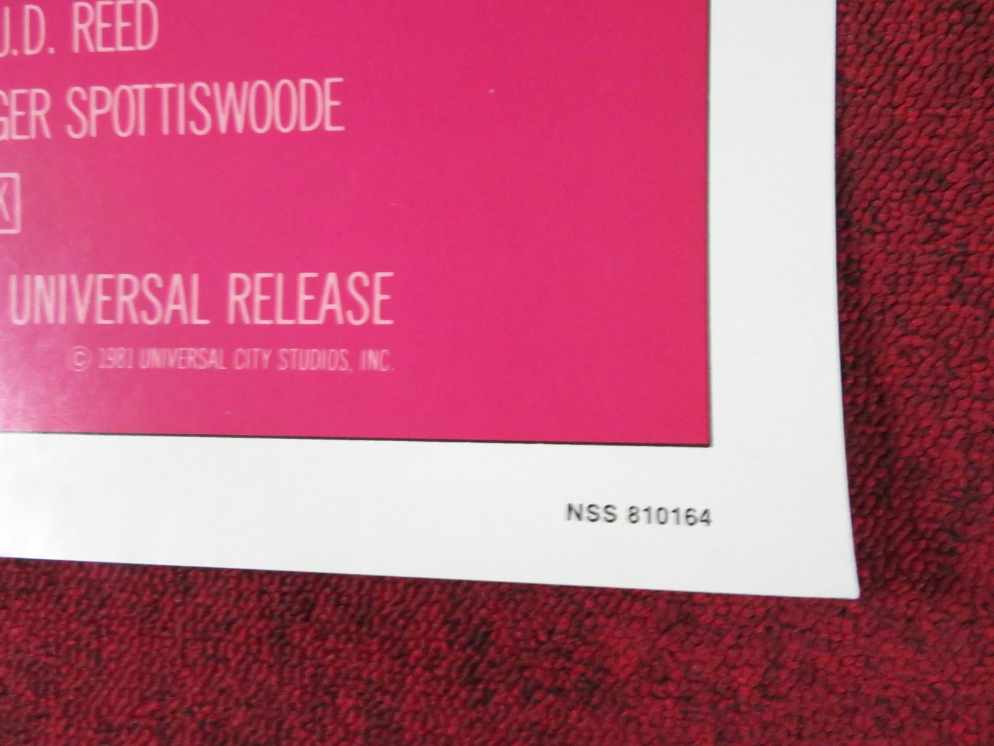 THE PURSUIT OF D. B. COOPER - B FOLDED US ONE SHEET POSTER ROBERT DUVALL 1981 Rendezvous Cinema Movie posters