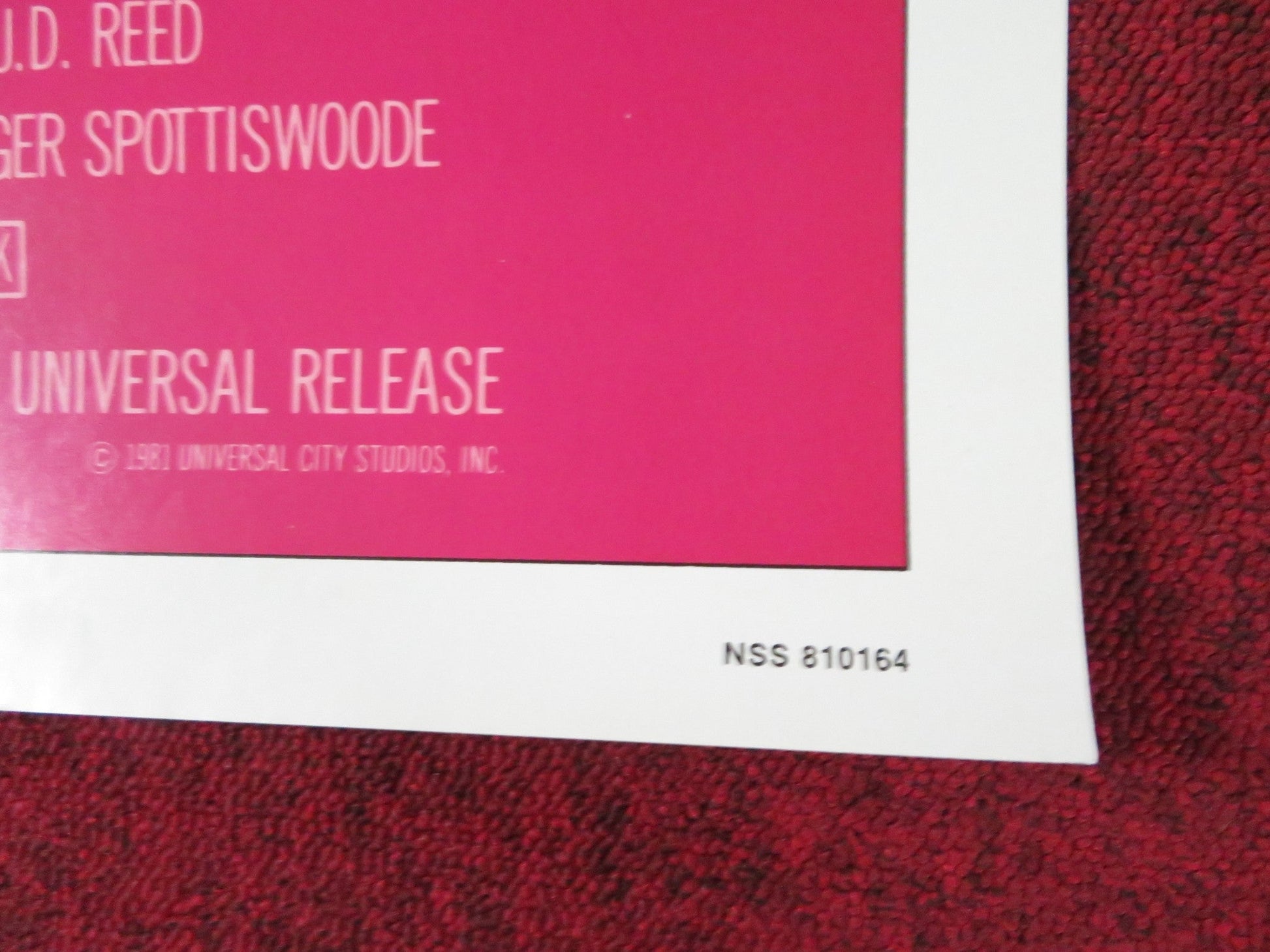 THE PURSUIT OF D. B. COOPER - B FOLDED US ONE SHEET POSTER ROBERT DUVALL 1981 Rendezvous Cinema Movie posters