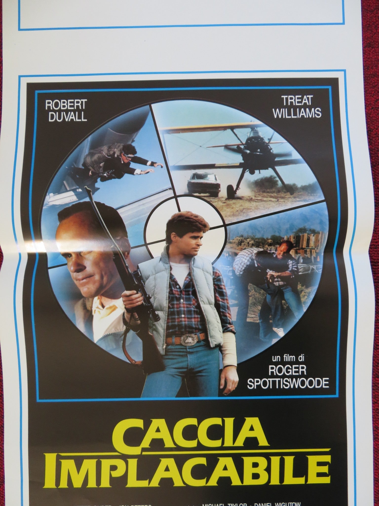 THE PURSUIT OF D.B. COOPER ITALIAN LOCANDINA (27.5"x13") POSTER R. DUVALL 1989 Rendezvous Cinema Movie posters