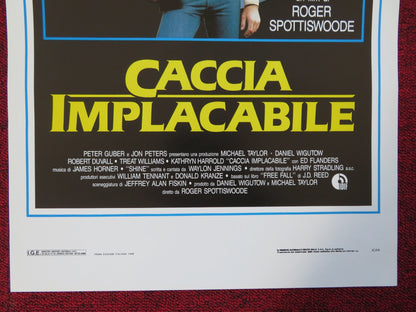 THE PURSUIT OF D.B. COOPER ITALIAN LOCANDINA (27.5"x13") POSTER R. DUVALL 1989 Rendezvous Cinema Movie posters