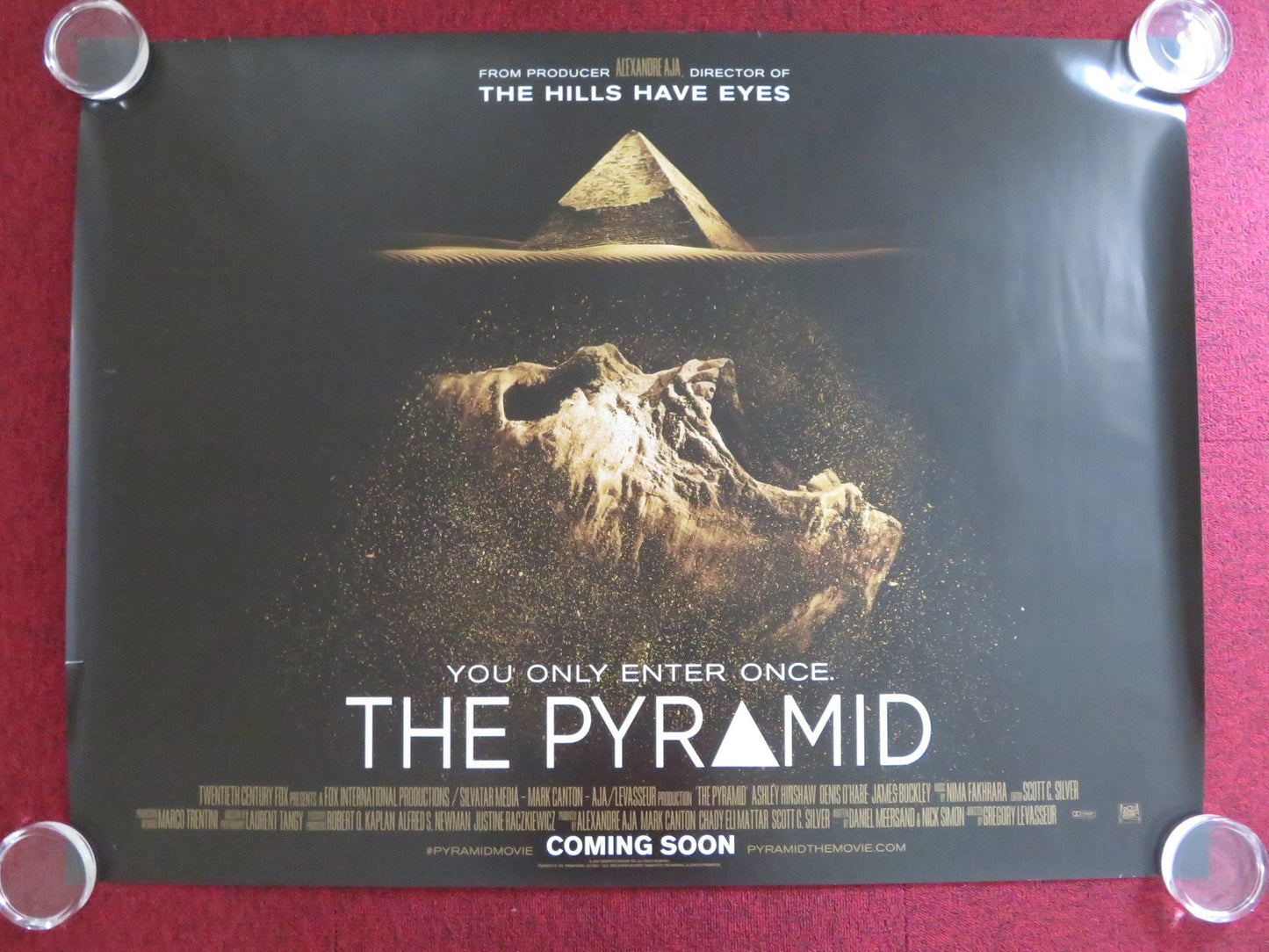 THE PYRAMID UK QUAD (30"x 40") ROLLED POSTER ASHLEY HINSHAW DENIS O'HARE 2014 Rendezvous Cinema Movie posters