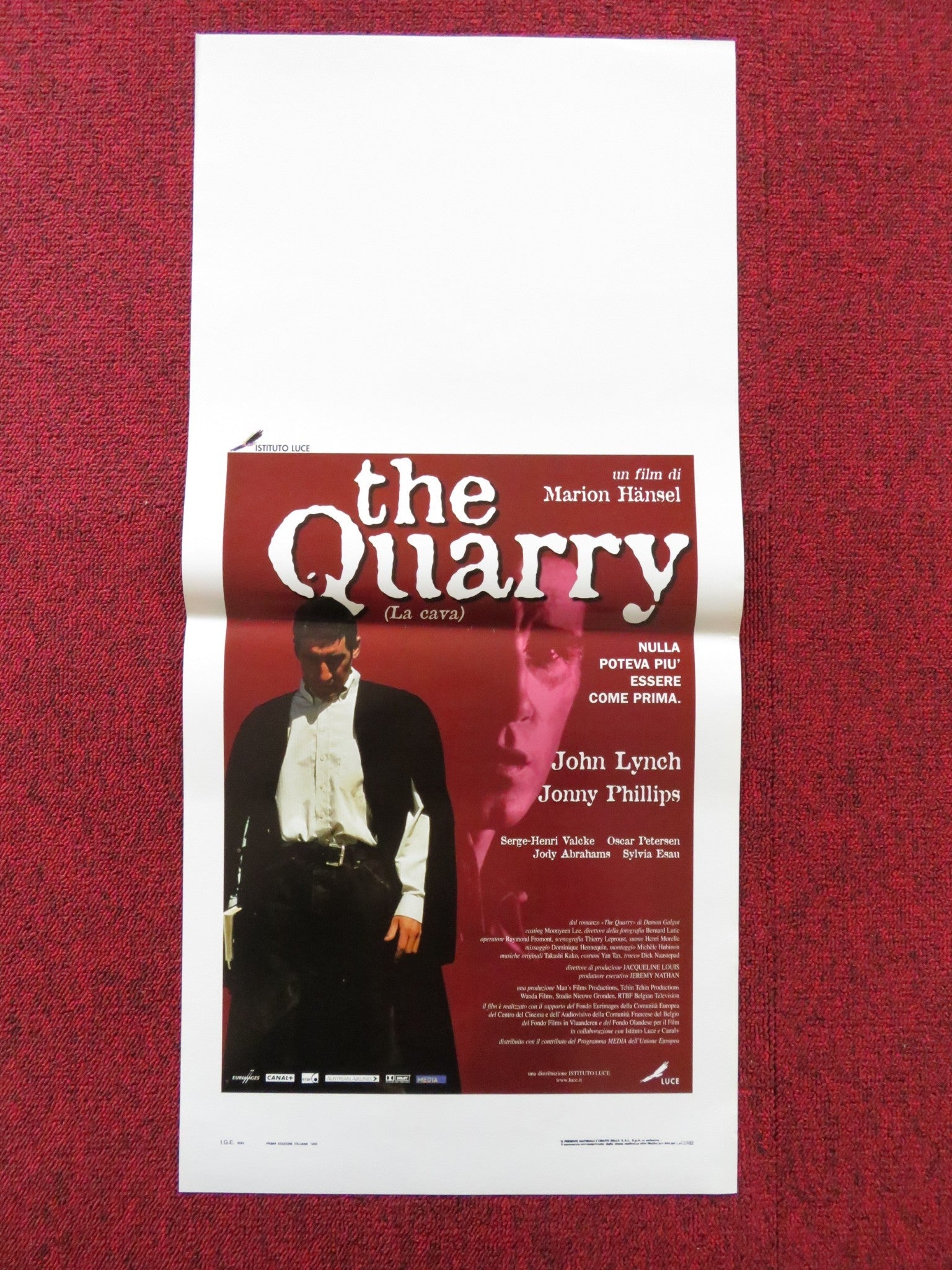THE QUARRY ITALIAN LOCANDINA POSTER JOHN LYNCH JONNY PHILLIPS 1998 Rendezvous Cinema Movie posters