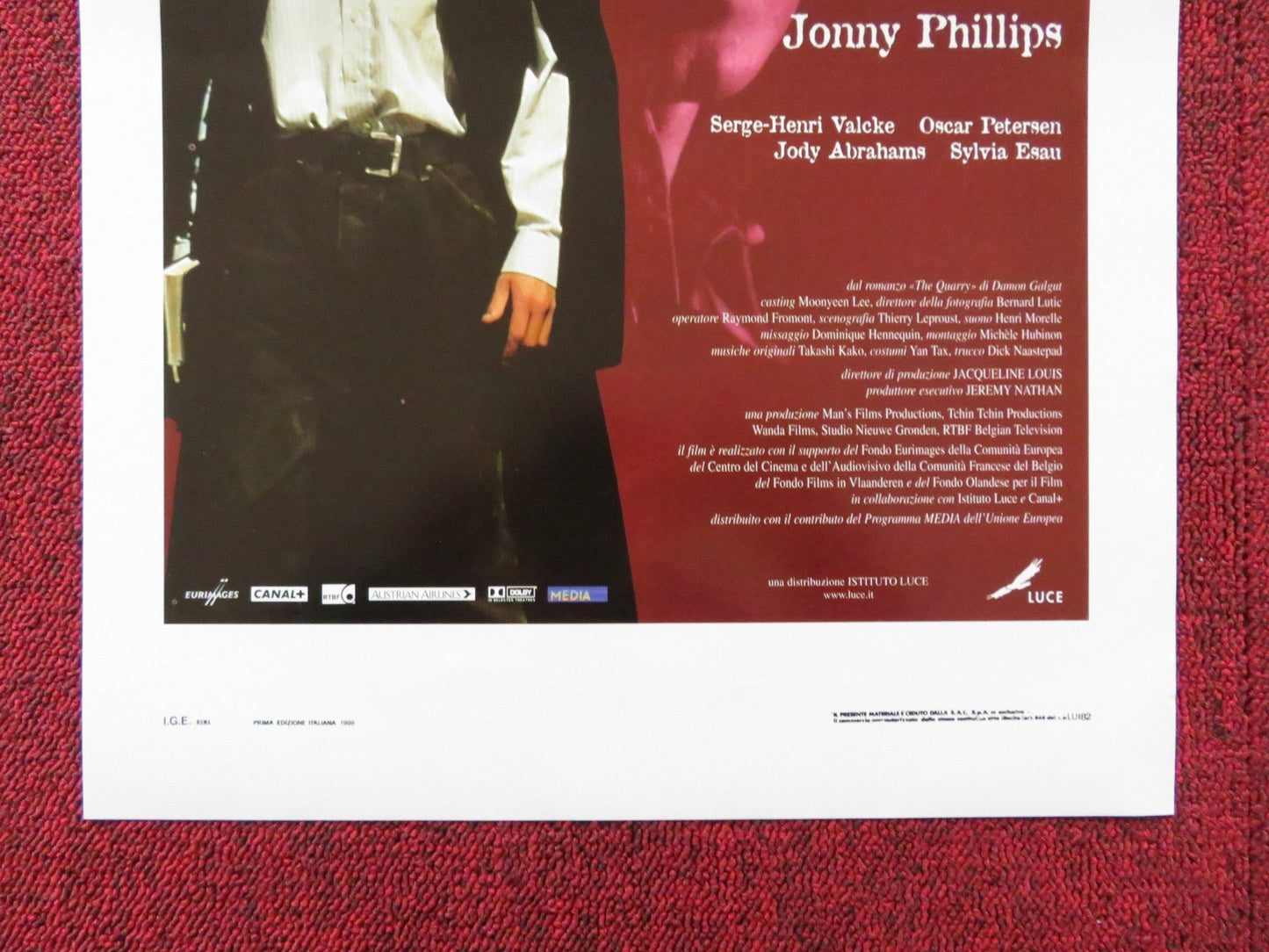 THE QUARRY ITALIAN LOCANDINA POSTER JOHN LYNCH JONNY PHILLIPS 1998 Rendezvous Cinema Movie posters