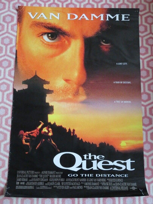 THE QUEST US ONE SHEET ROLLED POSTER VAN DAMME ROGER MOORE 1996 Movie posters