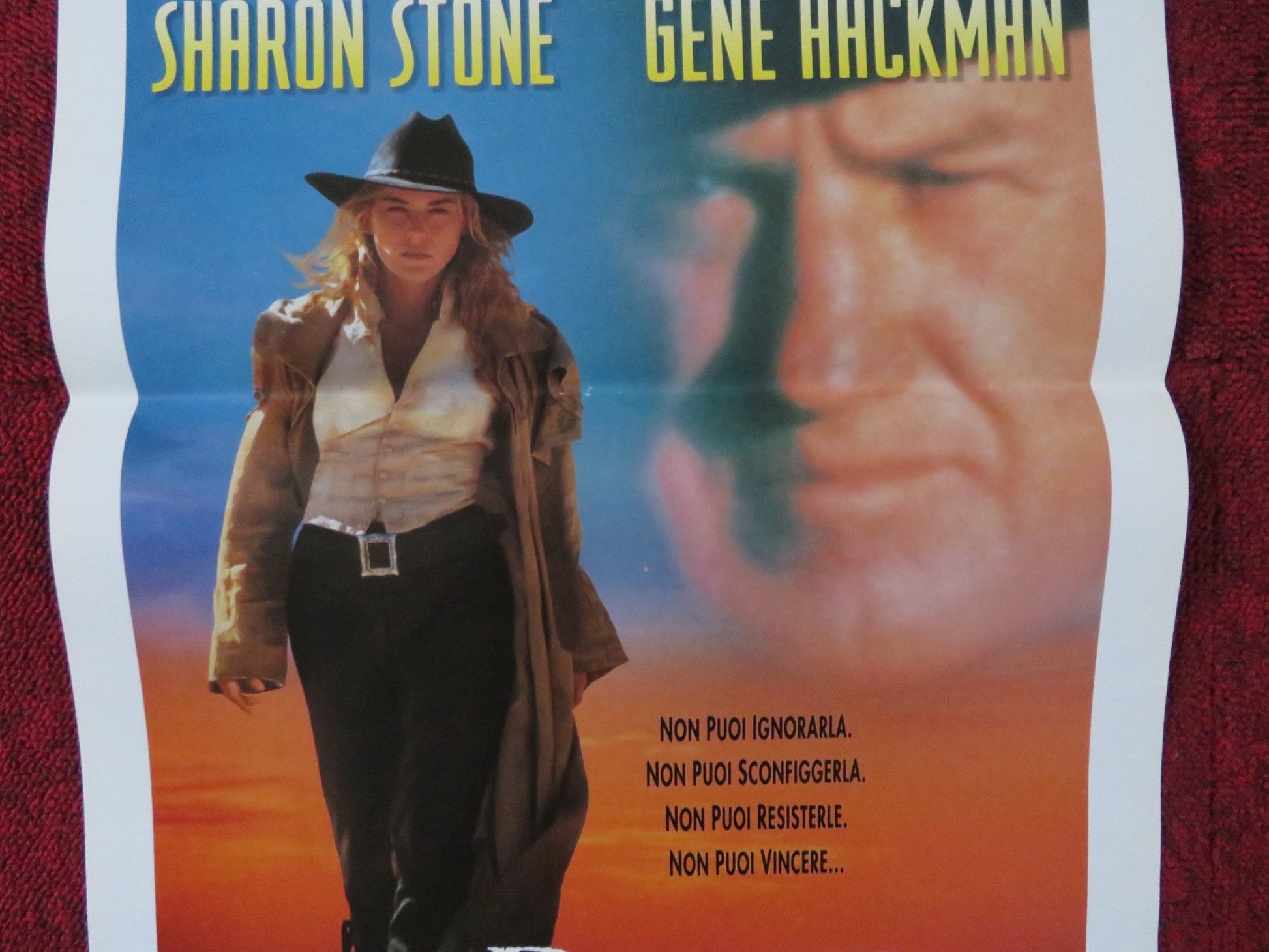 THE QUICK AND THE DEAD ITALIAN LOCANDINA POSTER SHARON STONE GENE HACKMAN 1995 Rendezvous Cinema Movie posters