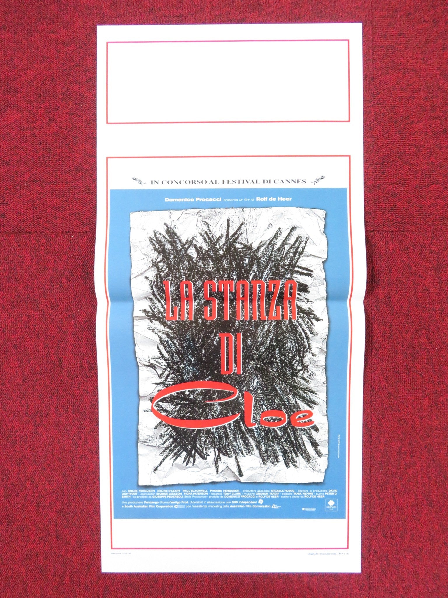 THE QUIET ROOM ITALIAN LOCANDINA POSTER CHLOE FERGUSON CELINE O'LEARY 1996 Rendezvous Cinema Movie posters