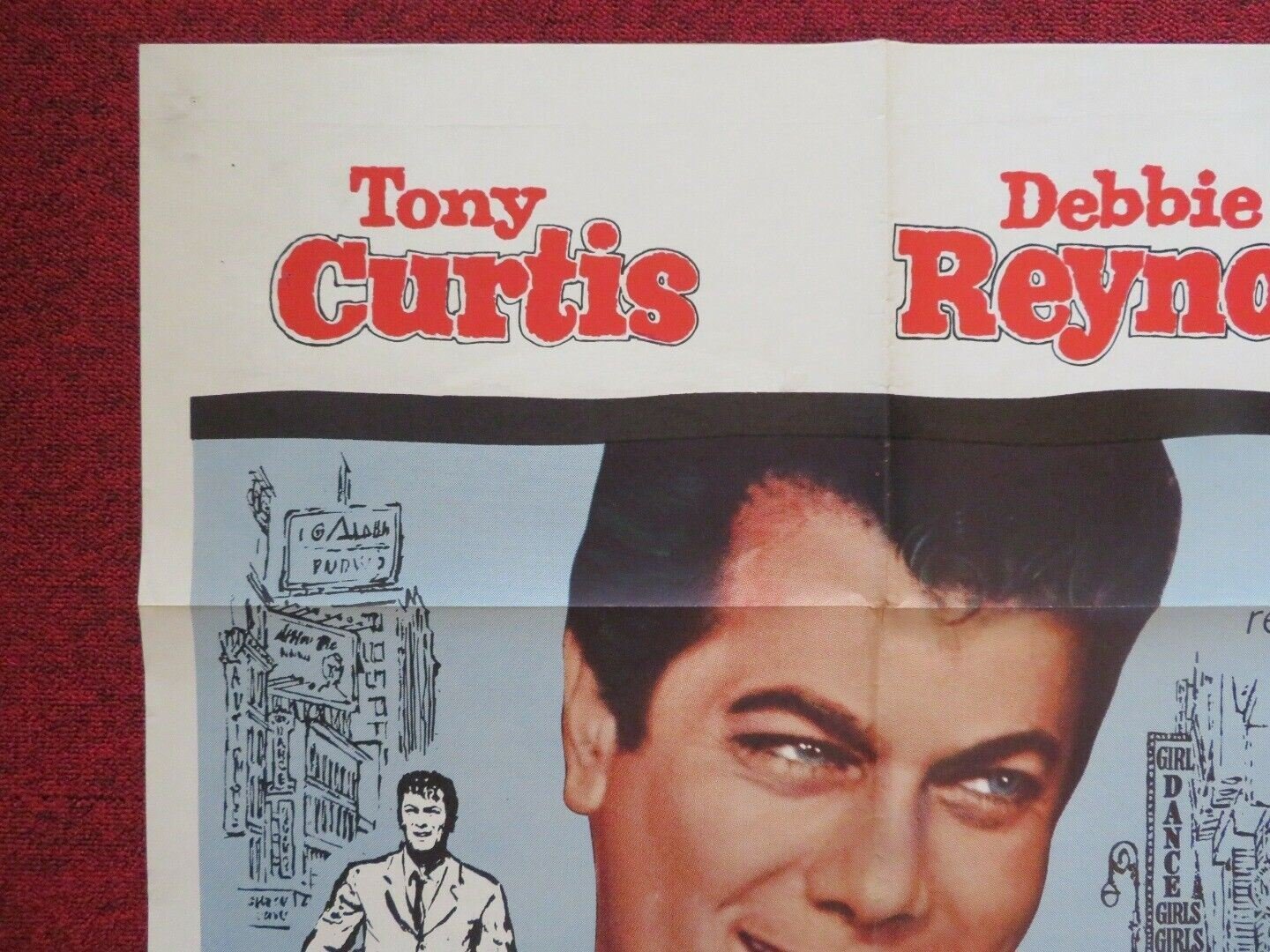 THE RAT RACE FOLDED US ONE SHEET POSTER TONY CURTIS DEBBIE REYNOLDS 1960 Movie posters
