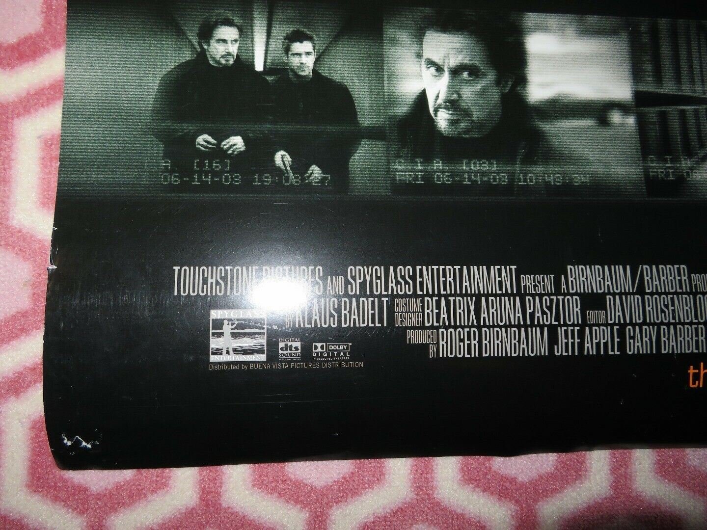 THE RECRUIT US ROLLED POSTER AL PACINO COLIN FARRELL 2003 Movie posters