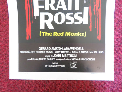 THE RED MONKS ITALIAN LOCANDINA POSTER GERADO AMATO LARA WENDELL 1989 Rendezvous Cinema Movie posters