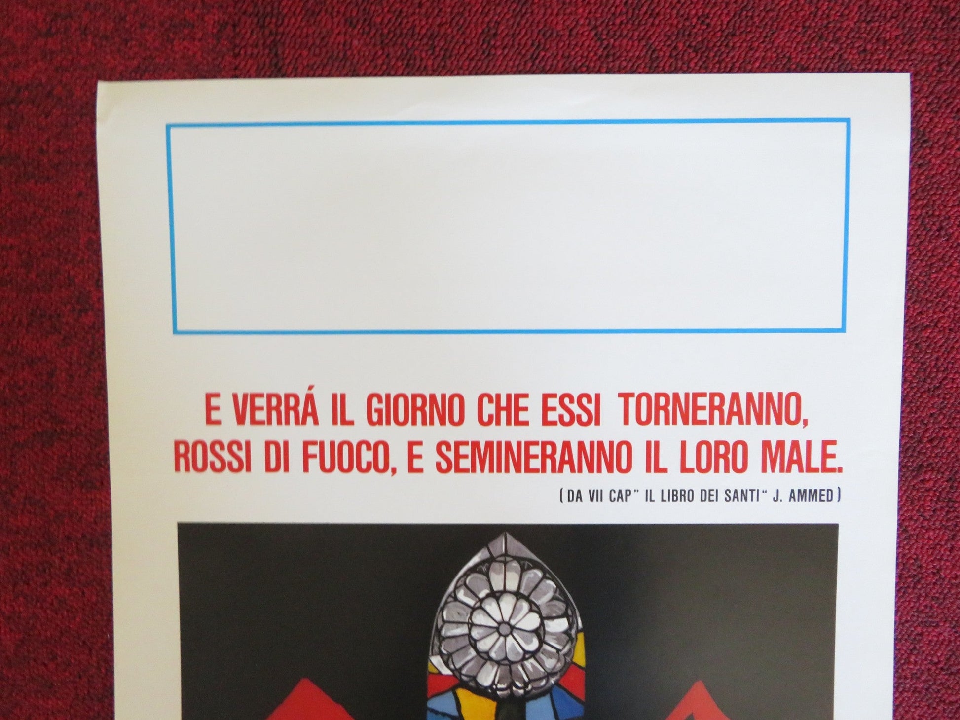 THE RED MONKS ITALIAN LOCANDINA POSTER GERADO AMATO LARA WENDELL 1989 Rendezvous Cinema Movie posters