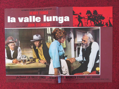 THE RED PONY - TV MOVIE - B ITALIAN FOTOBUSTA POSTER HENRY FONDA M. O'HARA 1973 Rendezvous Cinema Movie posters