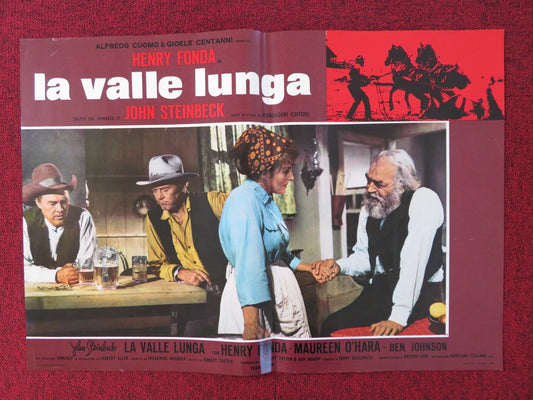 THE RED PONY - TV MOVIE - B ITALIAN FOTOBUSTA POSTER HENRY FONDA M. O'HARA 1973 Rendezvous Cinema Movie posters