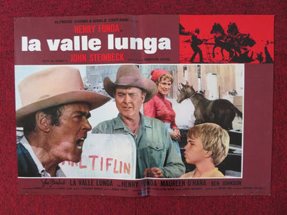 THE RED PONY - TV MOVIE - F ITALIAN FOTOBUSTA POSTER HENRY FONDA M. O'HARA 1973 Rendezvous Cinema Movie posters