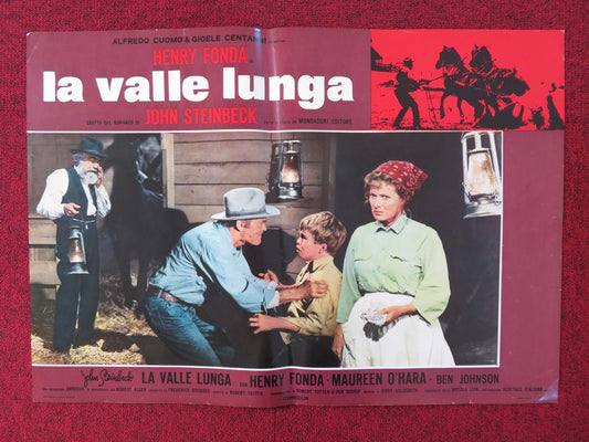 THE RED PONY - TV MOVIE - G ITALIAN FOTOBUSTA POSTER HENRY FONDA M. O'HARA 1973 Rendezvous Cinema Movie posters