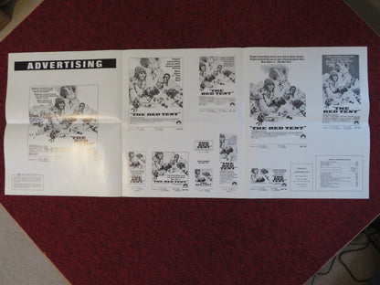 THE RED TENT UNCUT PARAMOUNT FOLDED PRESS BOOK SEAN CONNERY PETER FINCH 1969 Rendezvous Cinema Movie posters