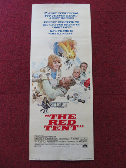 THE RED TENT US INSERT (14"x 36") POSTER SEAN CONNERY CLAUDIA CARDINALE 1971 Rendezvous Cinema Movie posters