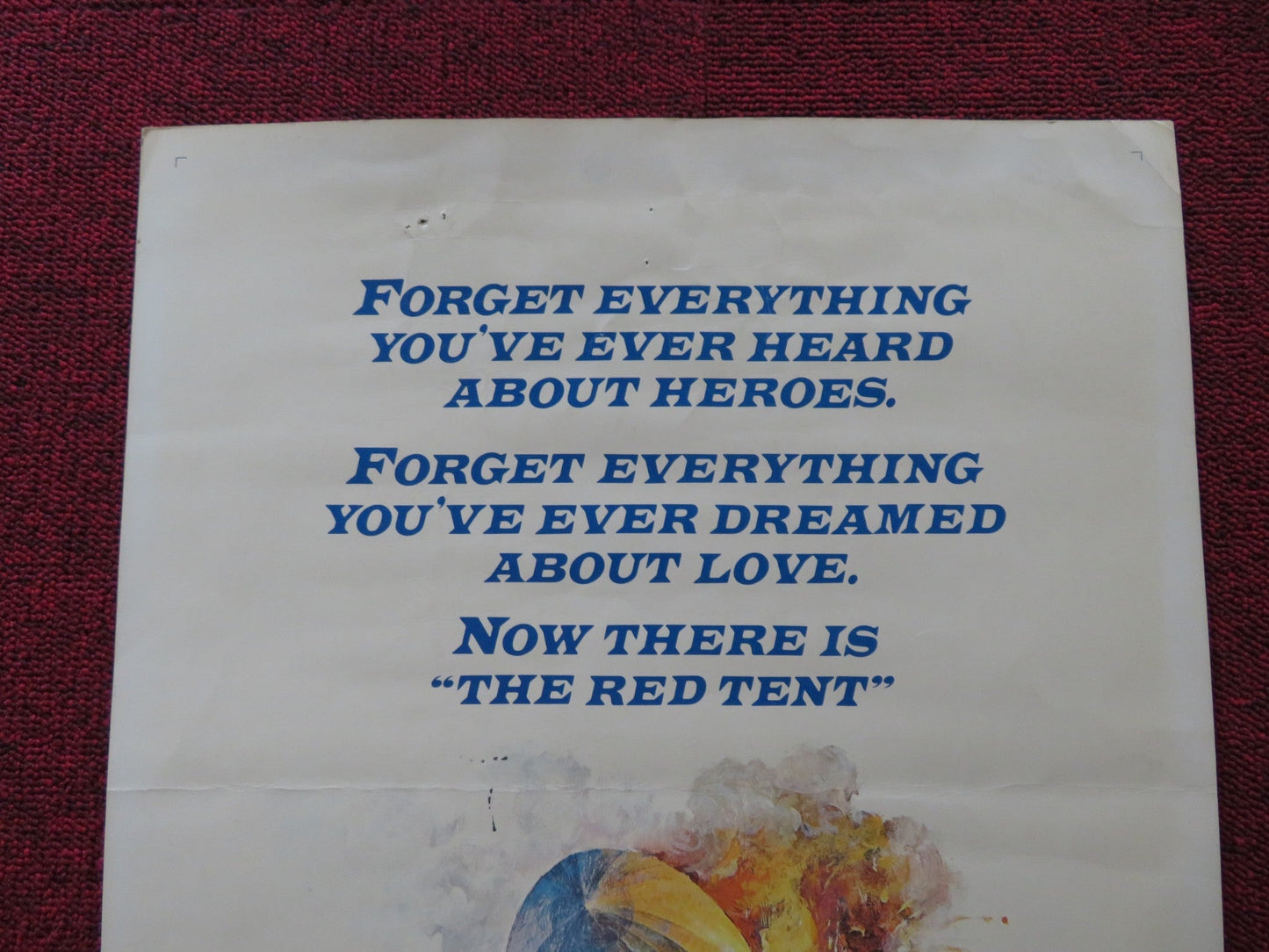 THE RED TENT US INSERT (14"x 36") POSTER SEAN CONNERY CLAUDIA CARDINALE 1971 Rendezvous Cinema Movie posters