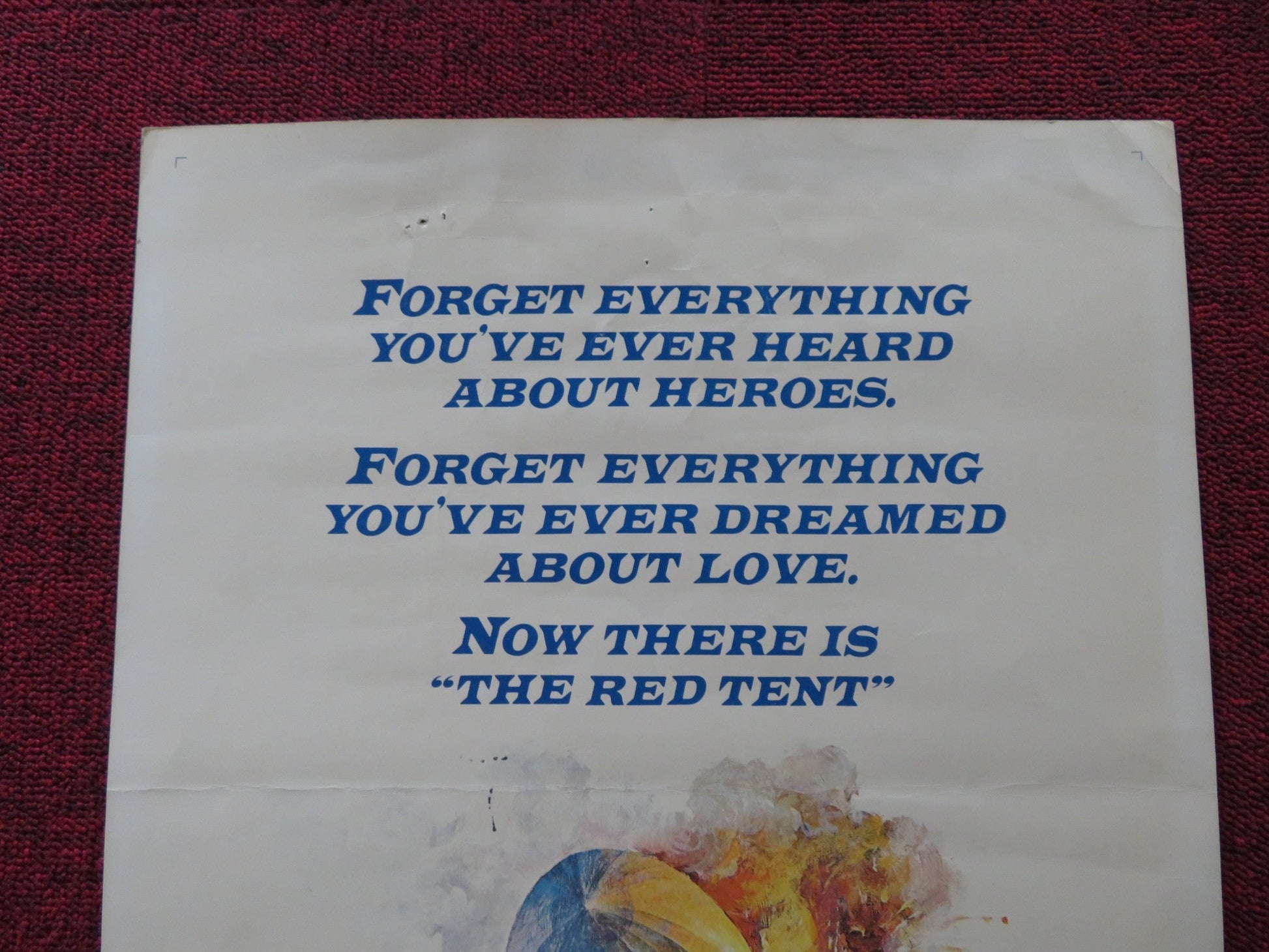 THE RED TENT US INSERT (14"x 36") POSTER SEAN CONNERY CLAUDIA CARDINALE 1971 Rendezvous Cinema Movie posters