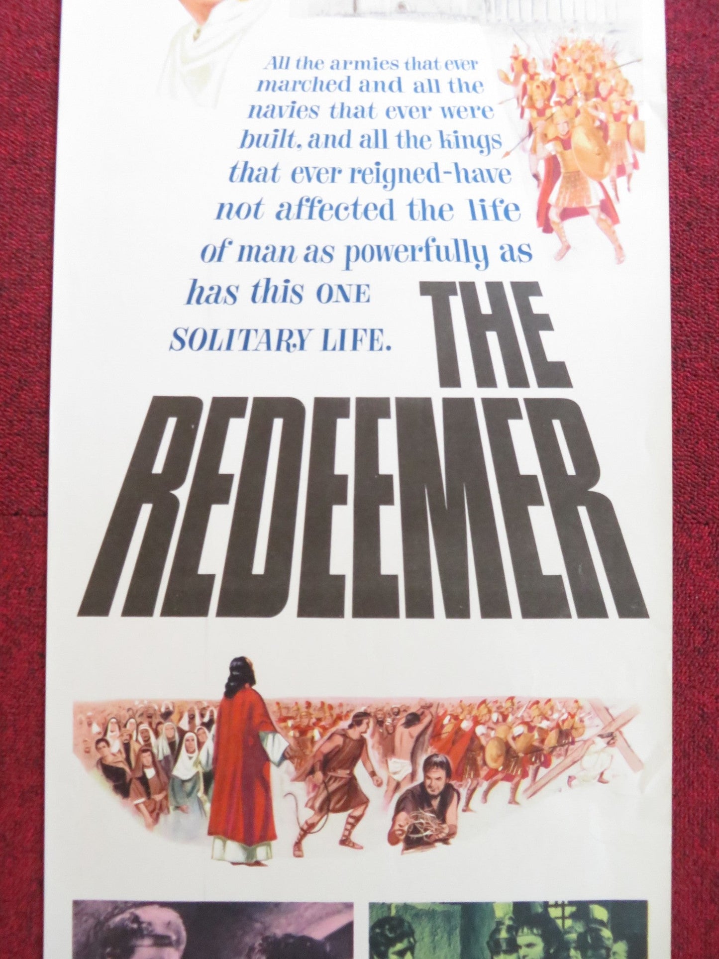 THE REDEEMER US INSERT (14"x 36") POSTER LUIS ALVAREZ MARUCHI FRESNO 1965 Rendezvous Cinema Movie posters