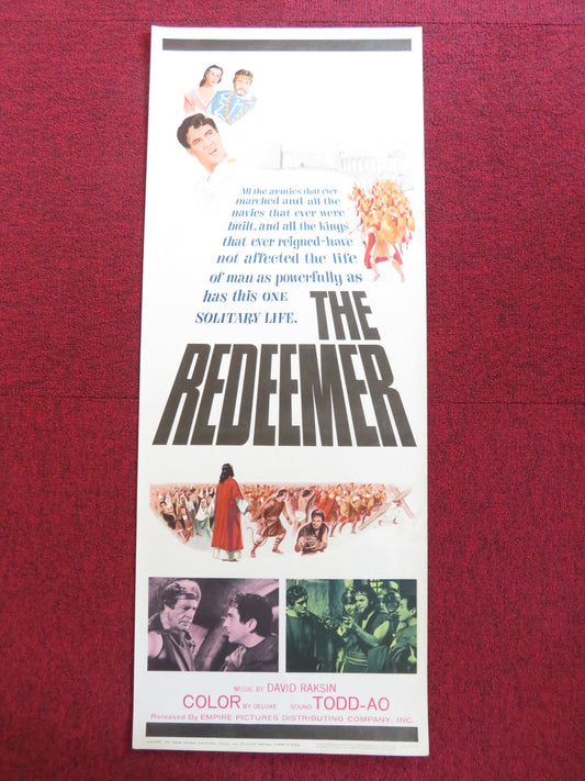 THE REDEEMER US INSERT (14"x 36") POSTER LUIS ALVAREZ MARUCHI FRESNO 1965 Rendezvous Cinema Movie posters