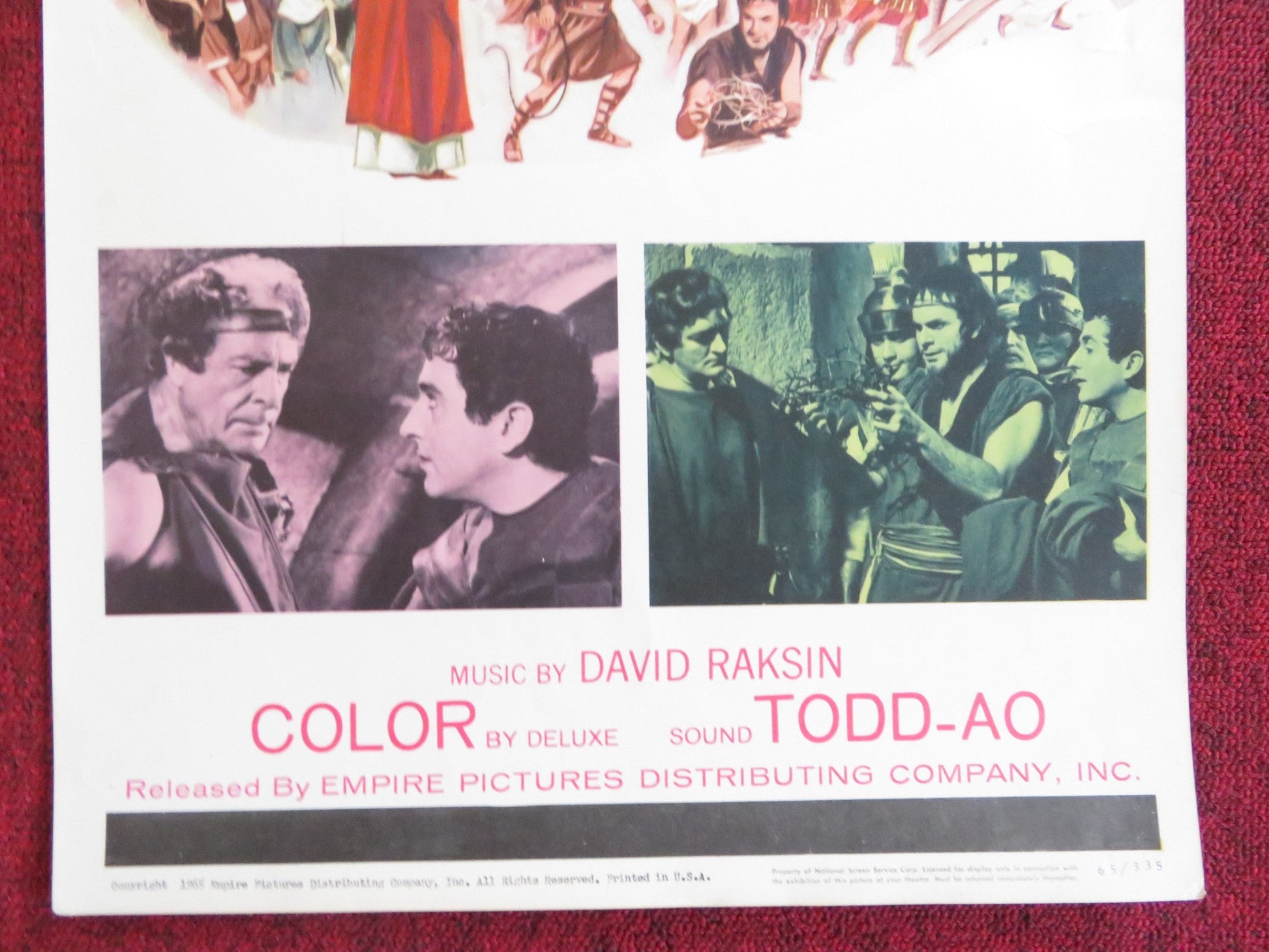 THE REDEEMER US INSERT (14"x 36") POSTER LUIS ALVAREZ MARUCHI FRESNO 1965 Rendezvous Cinema Movie posters