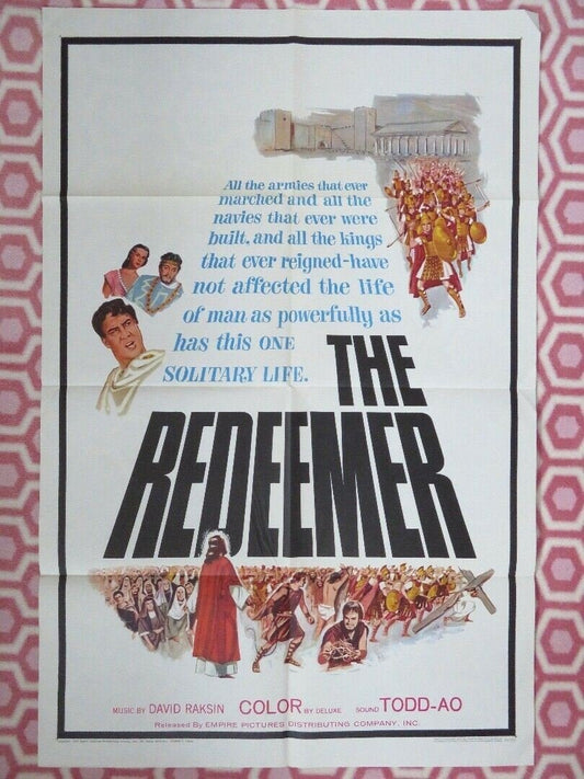 THE REDEEMER US ONE SHEET POSTER MARUCHI FRESNO LUIS ALVAREZ 1965 - Rendezvous Cinema