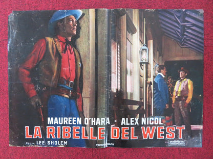 THE REDHEAD FROM WYOMING - B ITALIAN FOTOBUSTA POSTER MAUREEN O'HARA 1953 Rendezvous Cinema Movie posters