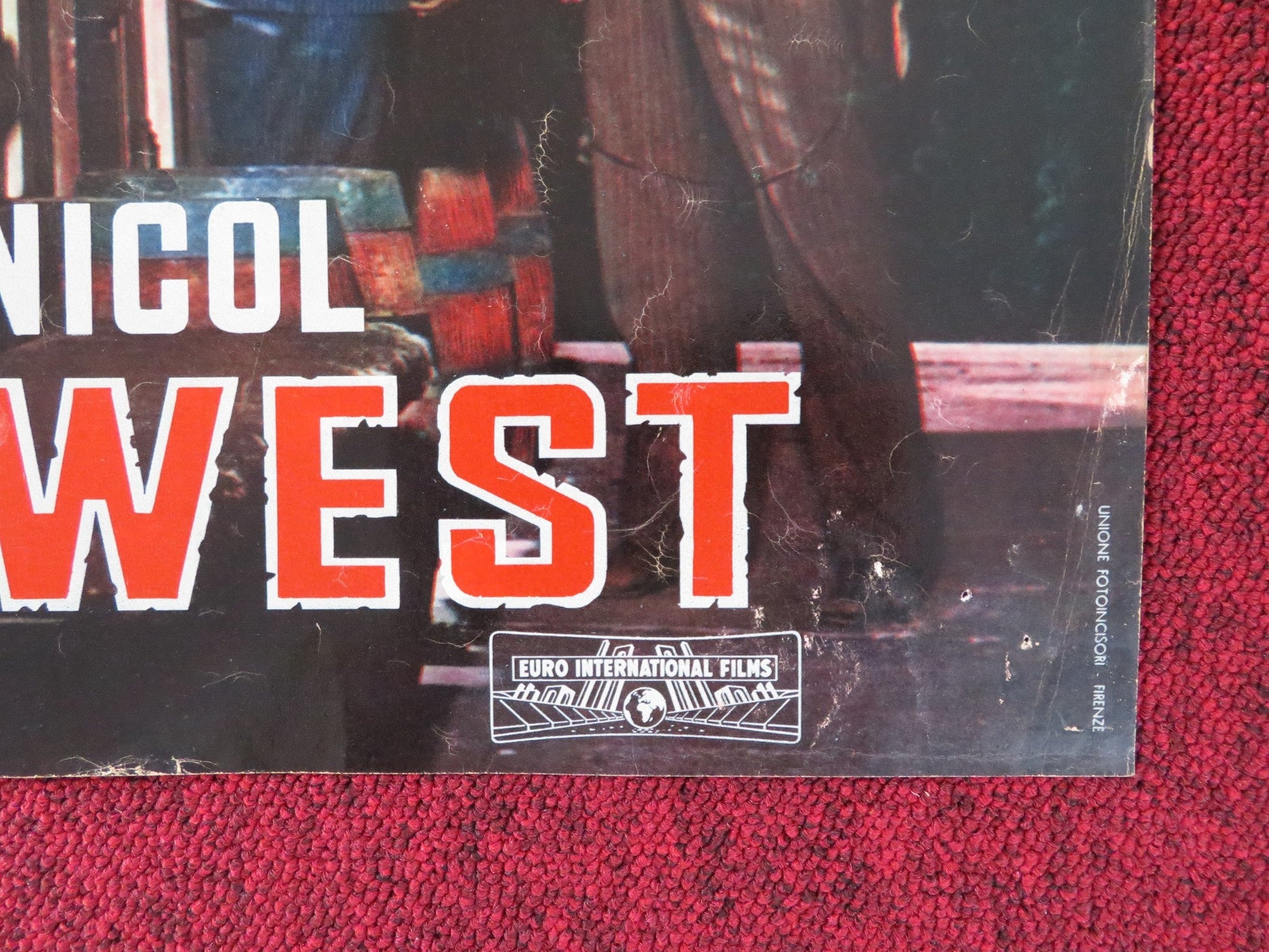 THE REDHEAD FROM WYOMING - B ITALIAN FOTOBUSTA POSTER MAUREEN O'HARA 1953 Rendezvous Cinema Movie posters