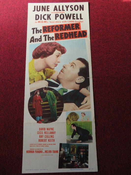THE REFORMER AND THE REDHEAD US INSERT (14"x 36") POSTER JUNE ALLYSON 1950 Movie posters