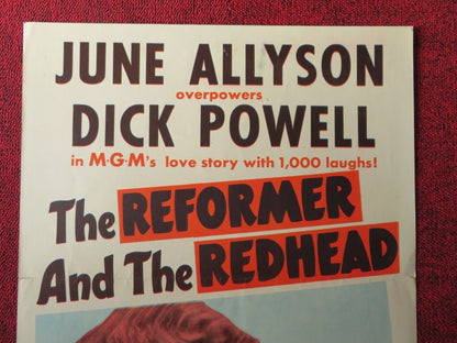 THE REFORMER AND THE REDHEAD US INSERT (14"x 36") POSTER JUNE ALLYSON 1950 Movie posters