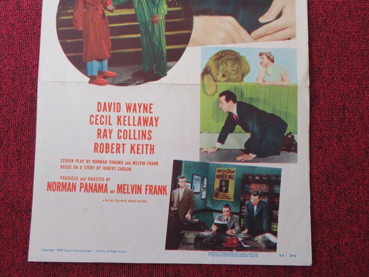 THE REFORMER AND THE REDHEAD US INSERT (14"x 36") POSTER JUNE ALLYSON 1950 Movie posters