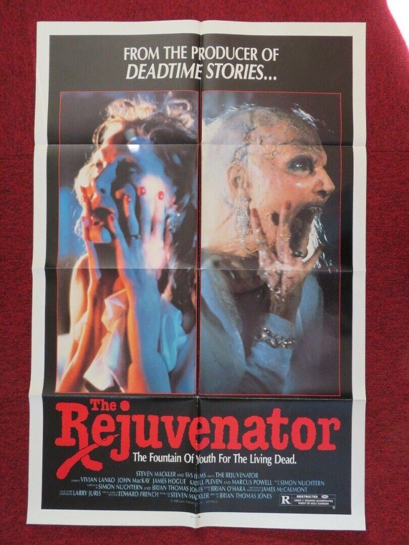 THE REJUVENATOR FOLDED US ONE SHEET POSTER VIVIAN LANKO JOHN MACKAY 1988 Movie posters
