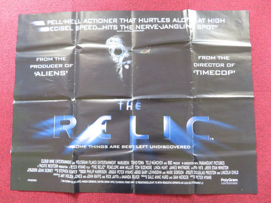 THE RELIC UK QUAD POSTER FOLDED PENELOPE ANN MILLER TOM SIZEMORE 1997 Rendezvous Cinema Movie posters