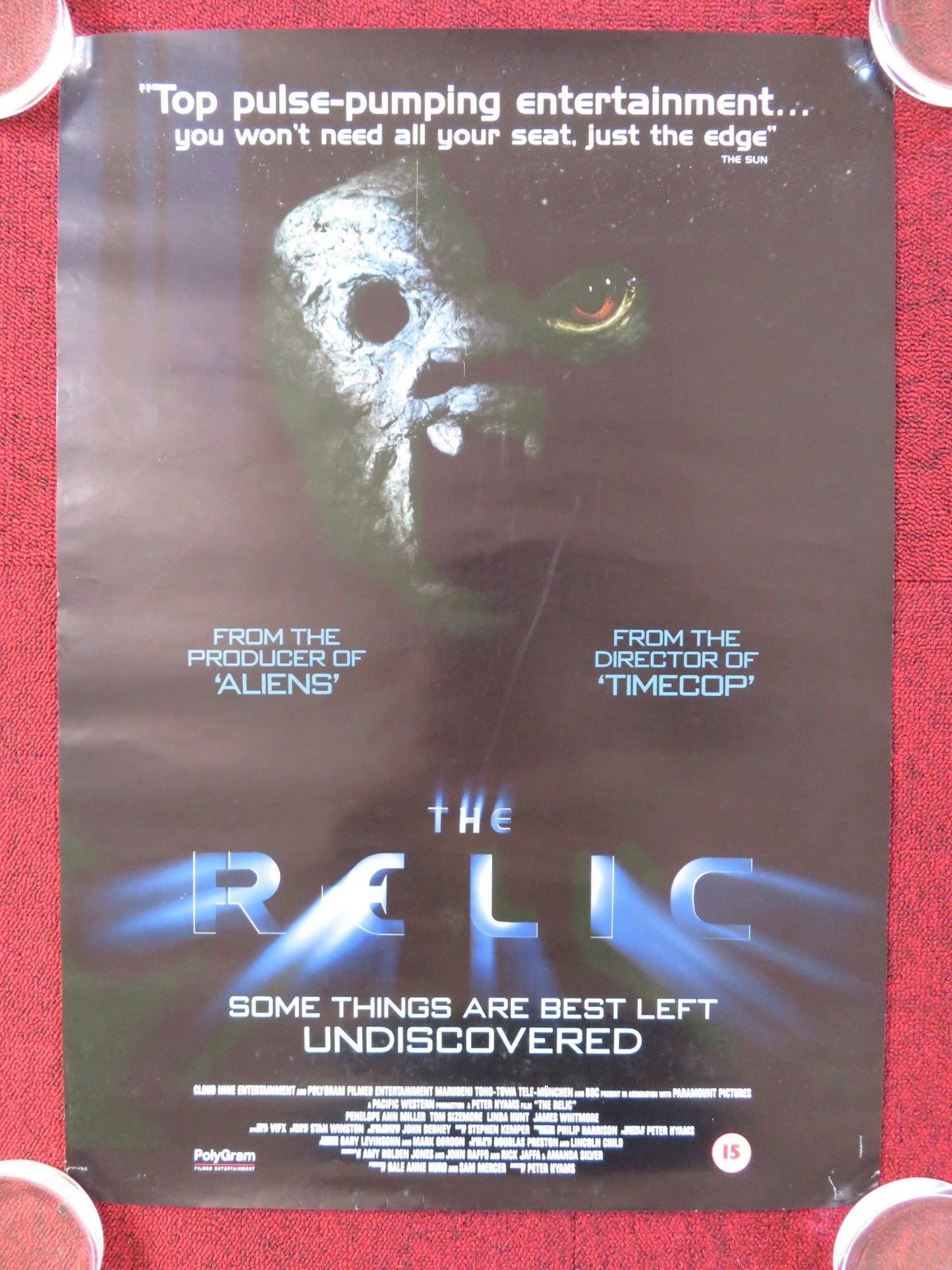 THE RELIC VHS VIDEO POSTER PENELOPE ANN MILLER TOM SIZEMORE 1997 Rendezvous Cinema Movie posters