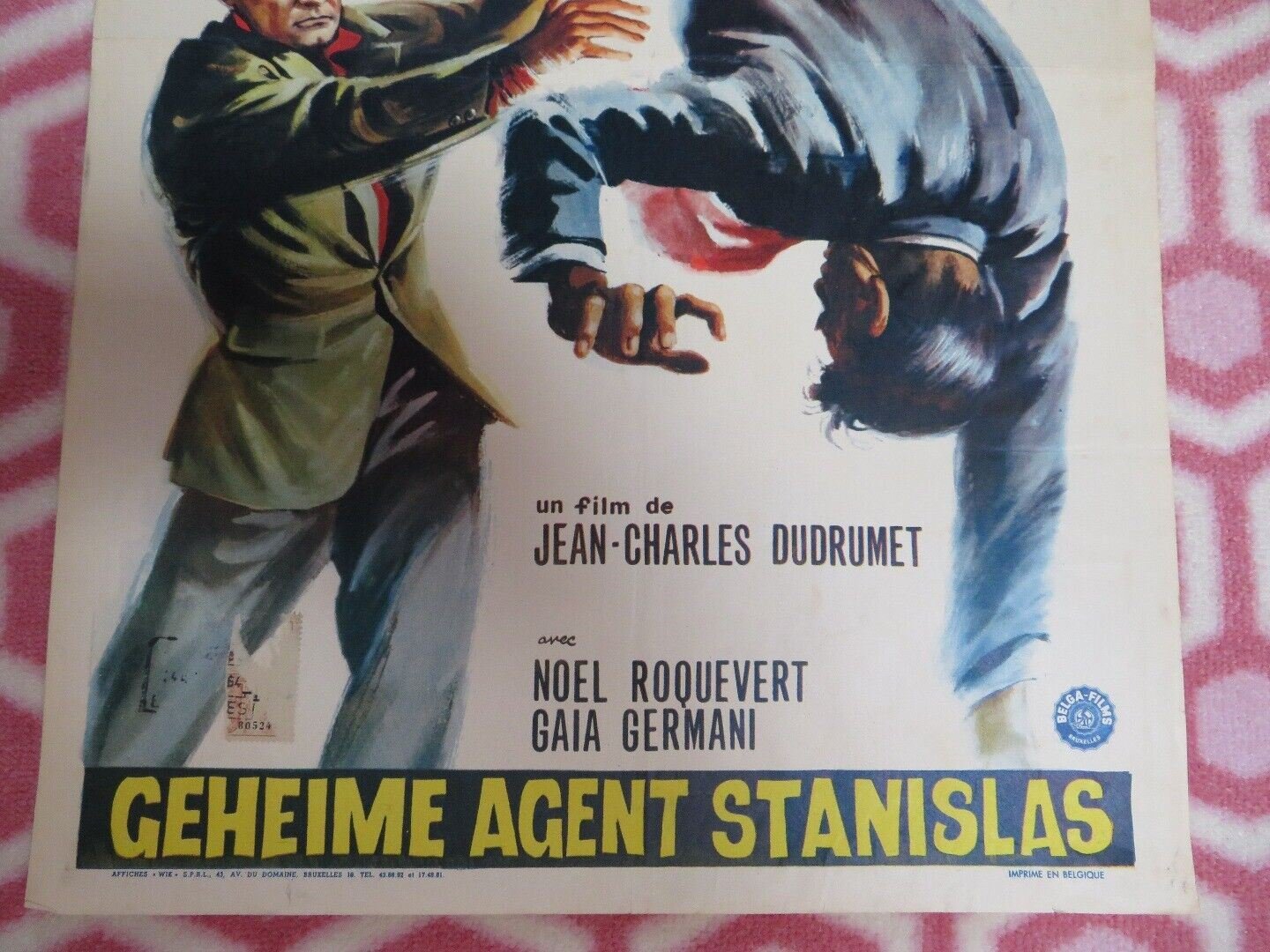 The Reluctant Spy BELGIUM (21"x 13.5) POSTER JEAN MARAIS 1963 Movie posters