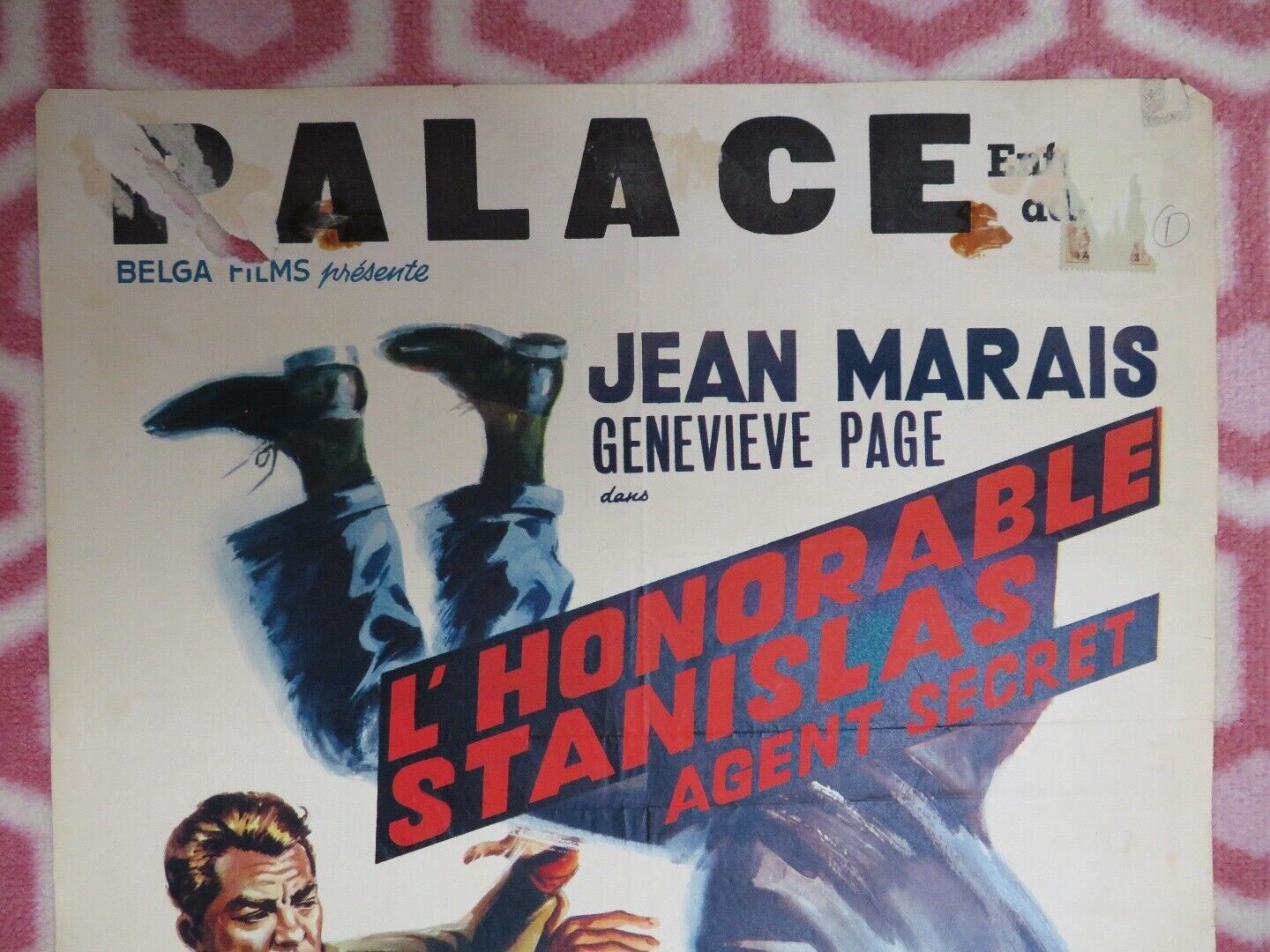 The Reluctant Spy BELGIUM (21"x 13.5) POSTER JEAN MARAIS 1963 Movie posters