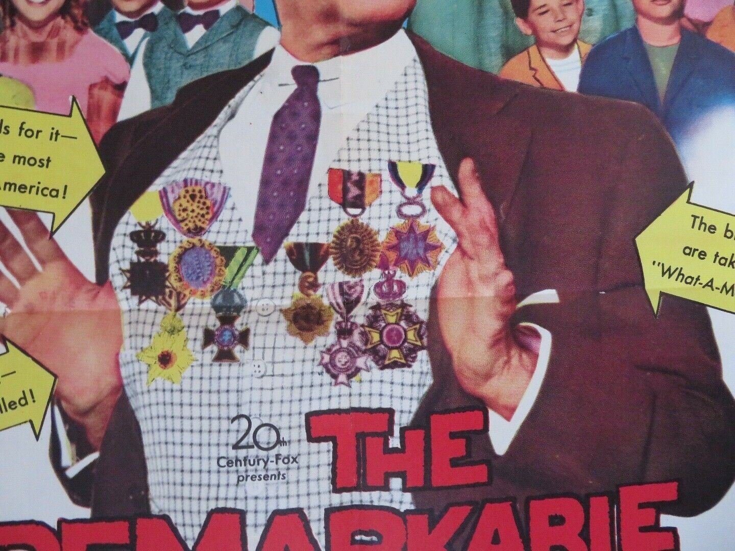 THE REMARKABLE MR. PENNYPACKER US ONE SHEET POSTER CLIFTON WEBB 1958 Movie posters