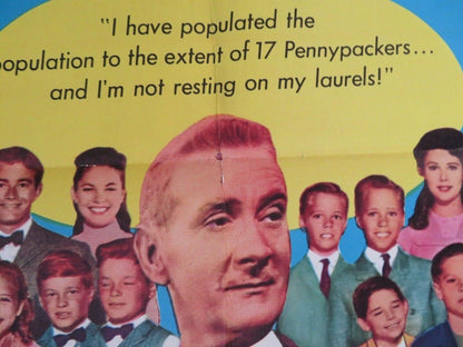 THE REMARKABLE MR. PENNYPACKER US ONE SHEET POSTER CLIFTON WEBB 1958 Movie posters